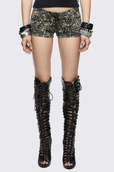 Python Sepia Mini Shorts