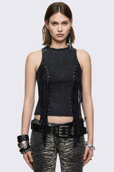 Anya Fringe Vest Top