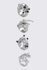 Glassy Ring Set