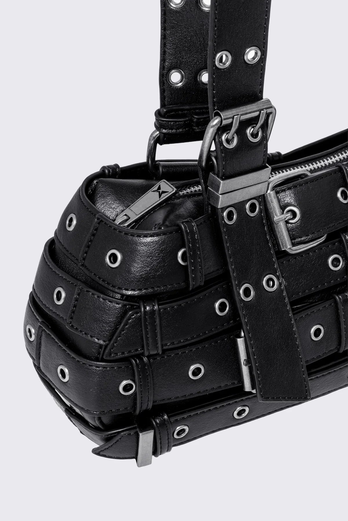 Kate Belted Faux Leather Shoulder Bag