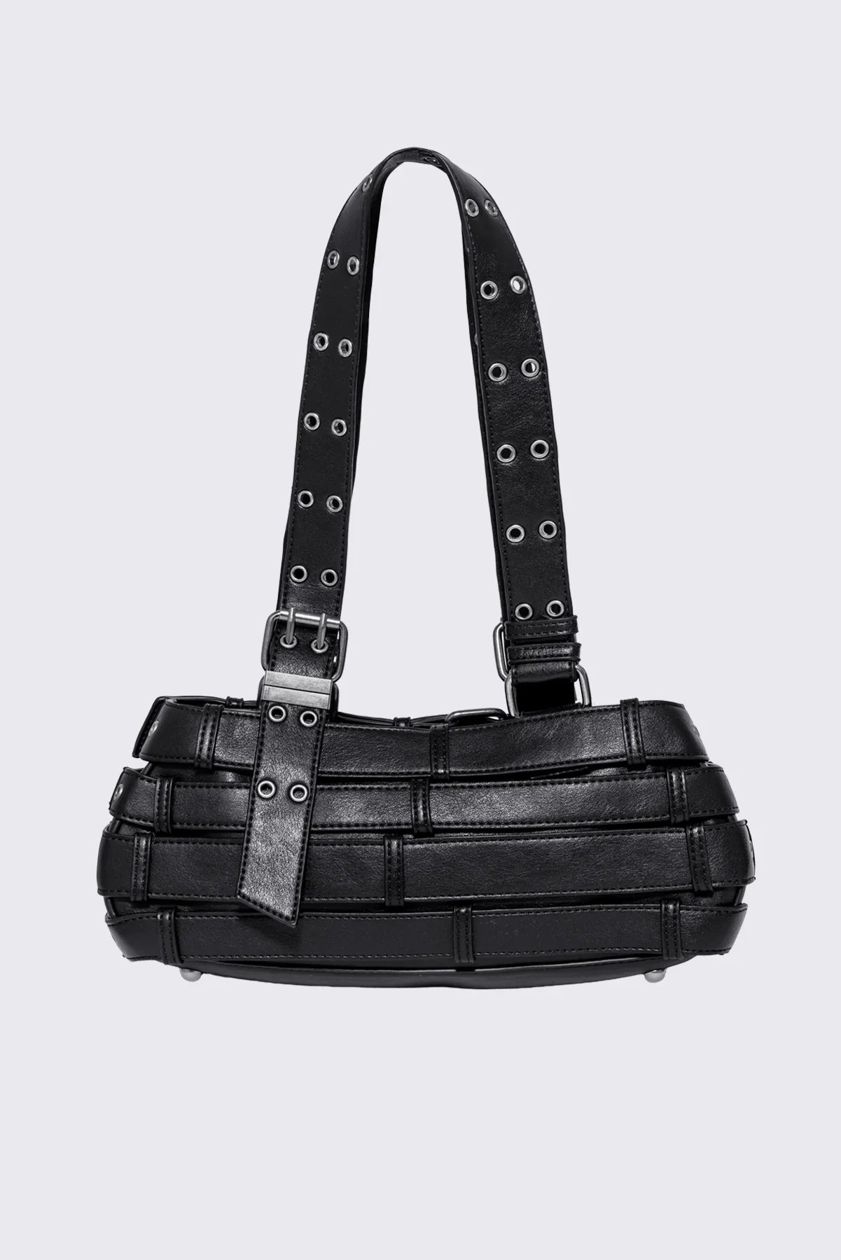 Kate Belted Faux Leather Shoulder Bag