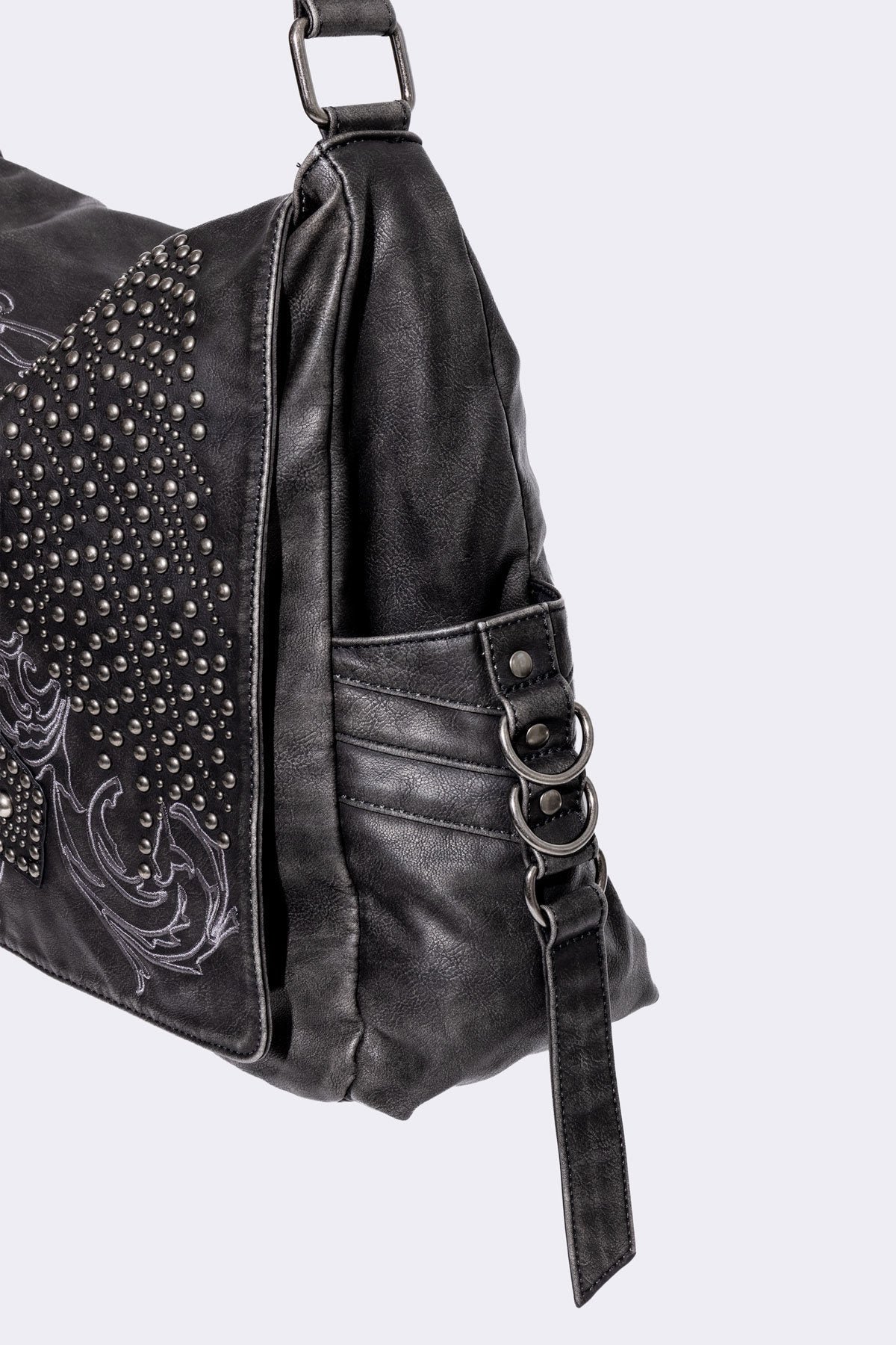 Ritual Washed Studded Messenger Bag