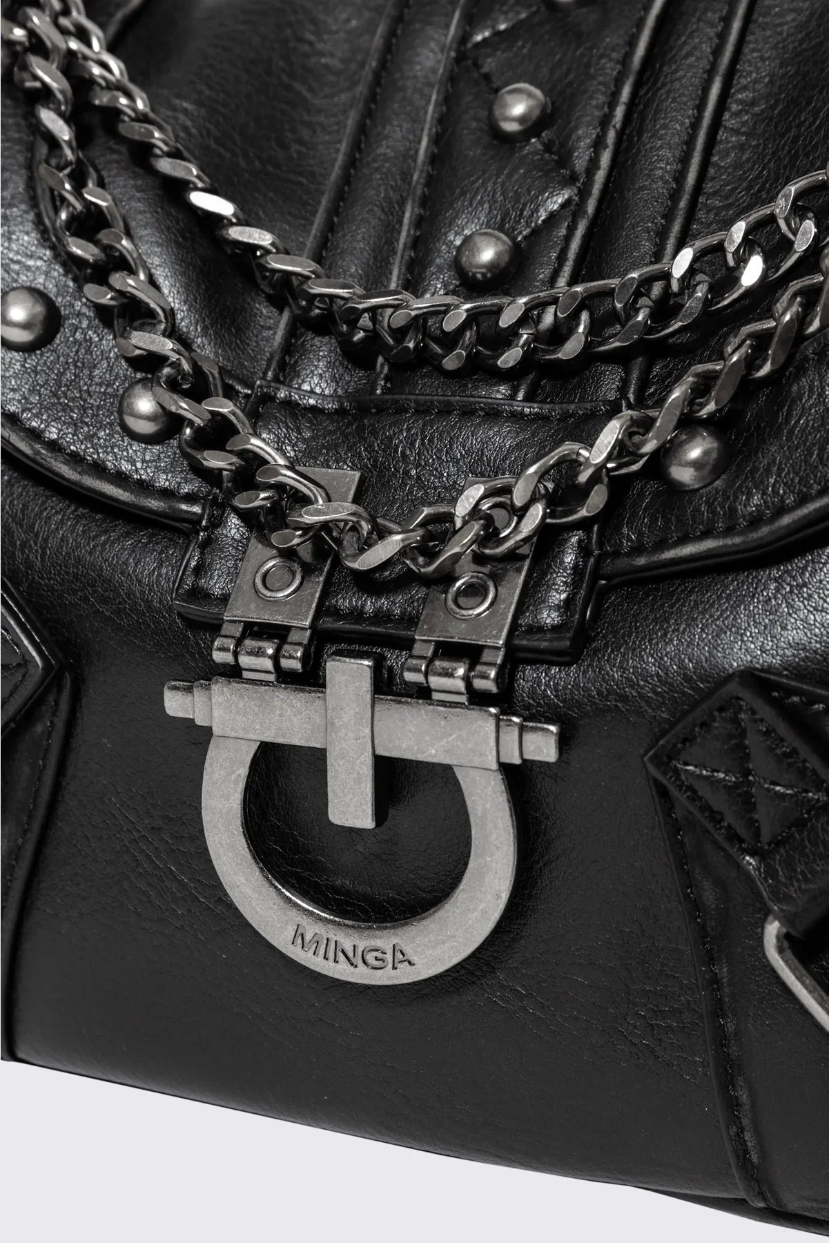 Sloane Studded Faux Leather Shoulder Bag