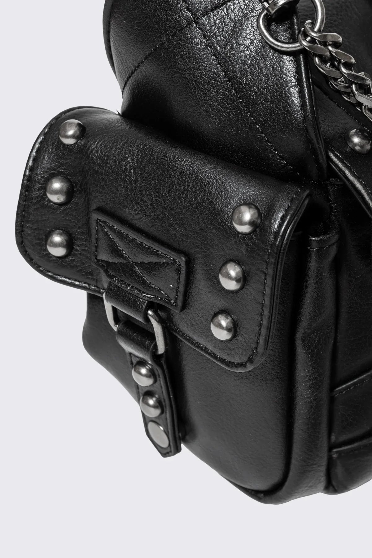 Sloane Studded Faux Leather Shoulder Bag