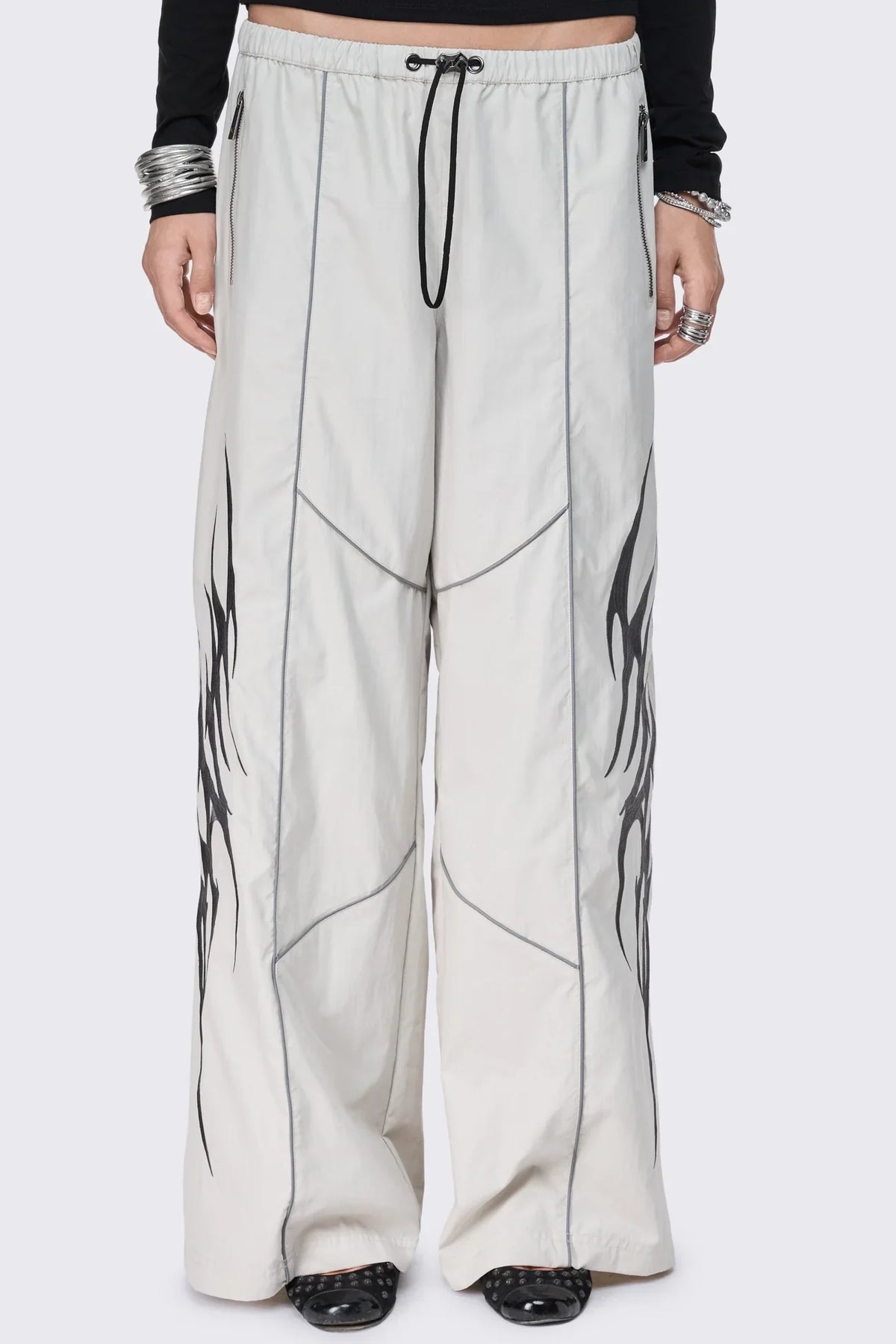 Void Grey Sigil Graphic Tech Pants