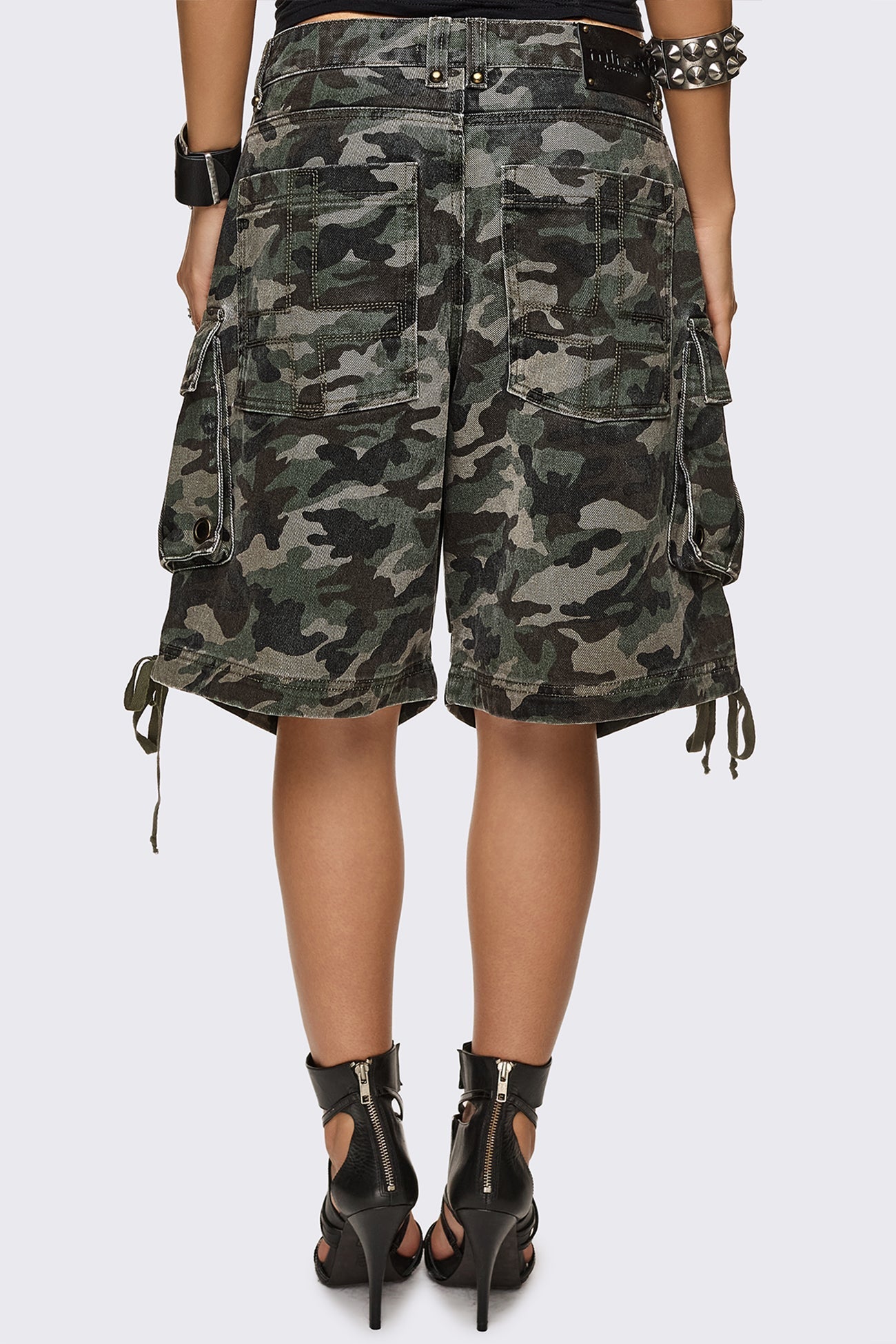 Off Radar Camo Cargo Jorts