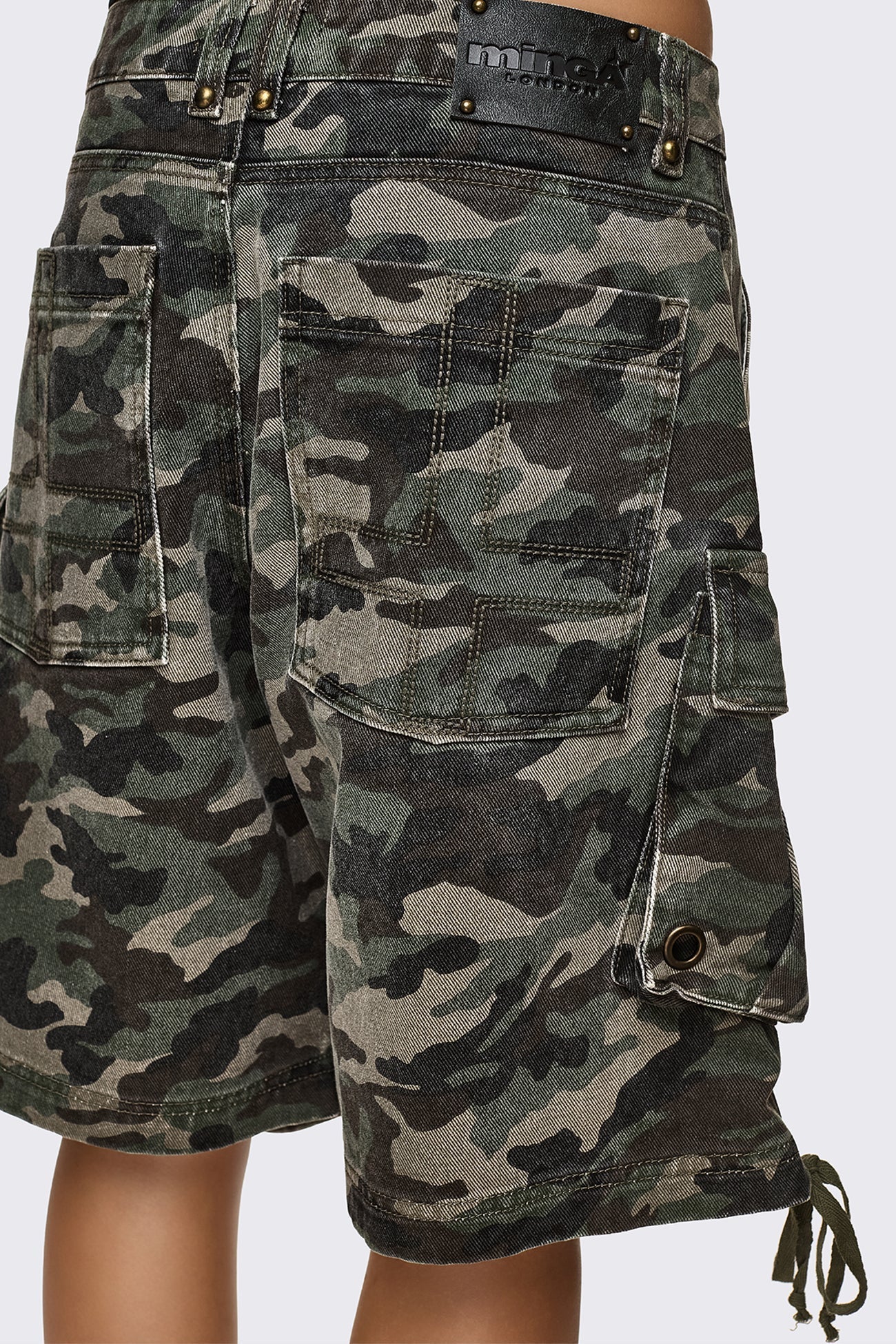 Off Radar Camo Cargo Jorts