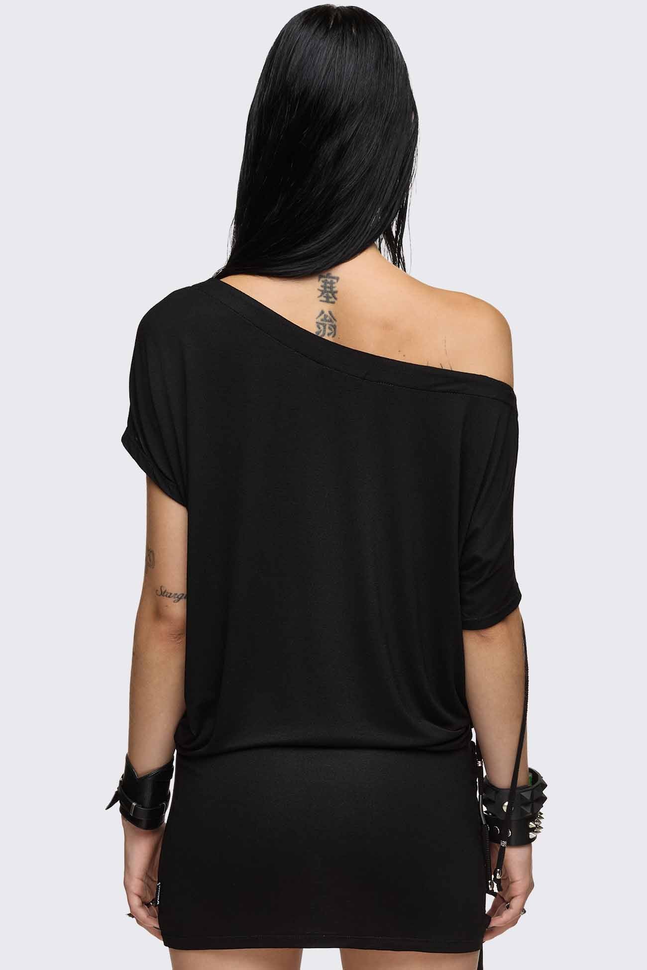 Romie Beaded Off-Shoulder Dress