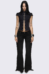Sierra Fringe Flared Jeans
