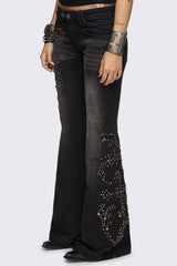 Brielle Studded Flared Jeans