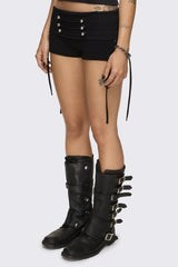 Corsair Military Lace-Up Mini Shorts
