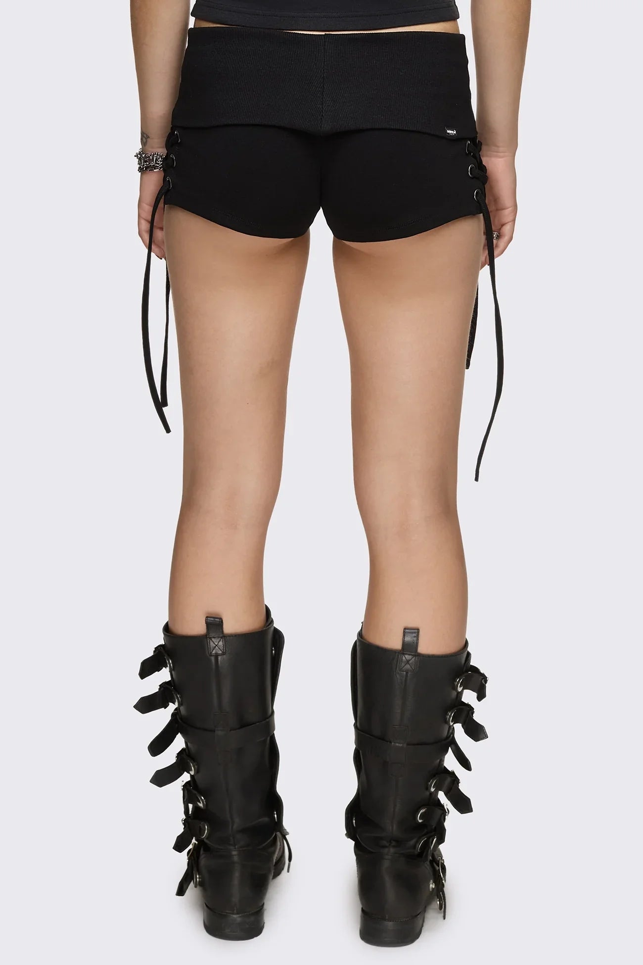 Corsair Military Lace-Up Mini Shorts