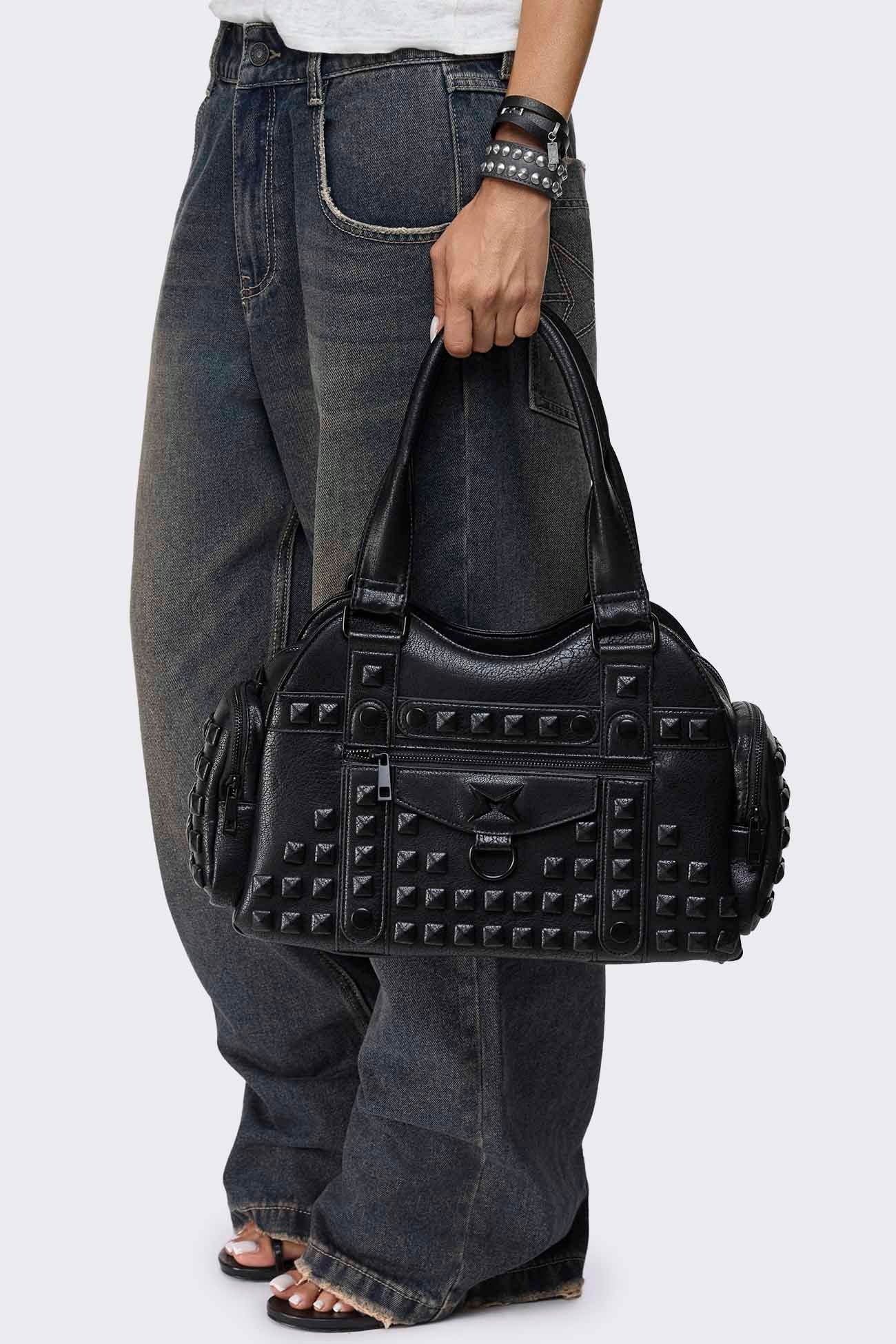 Clash Studded Shoulder Bag