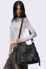 Ritual Washed Studded Messenger Bag