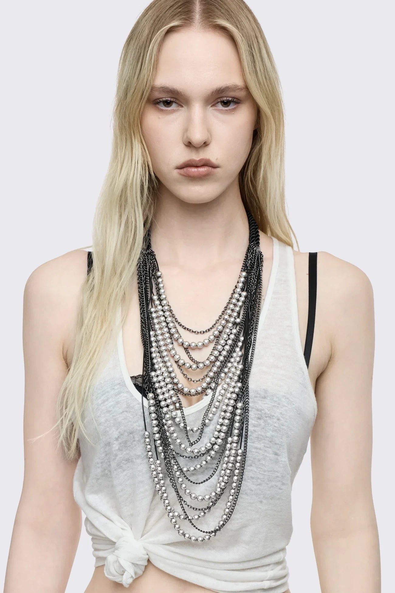 Lustre Beaded Necklace