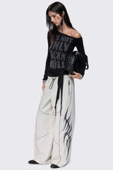 Void Grey Sigil Graphic Tech Pants