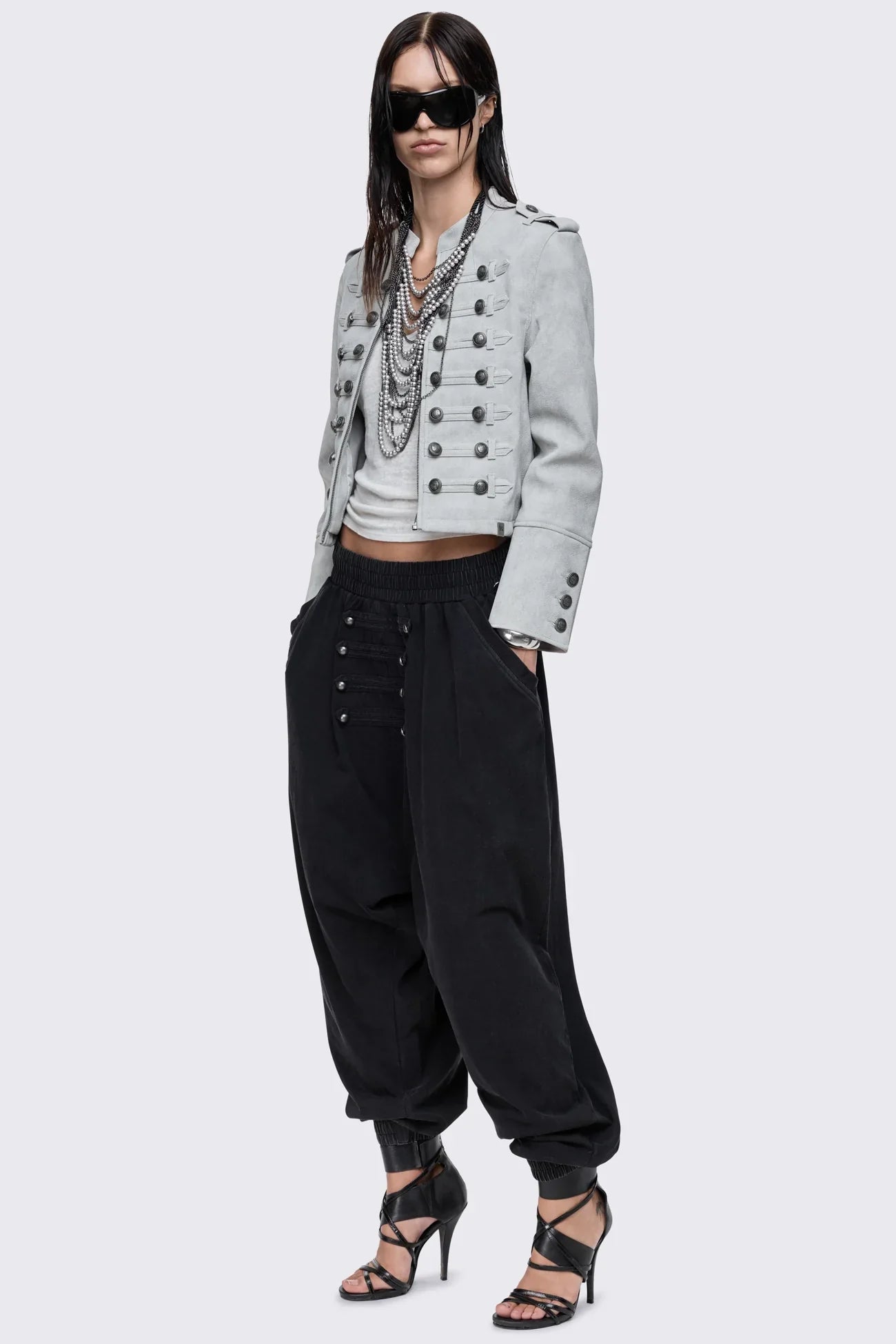 Cadence Worn Grey Hussar Jacket