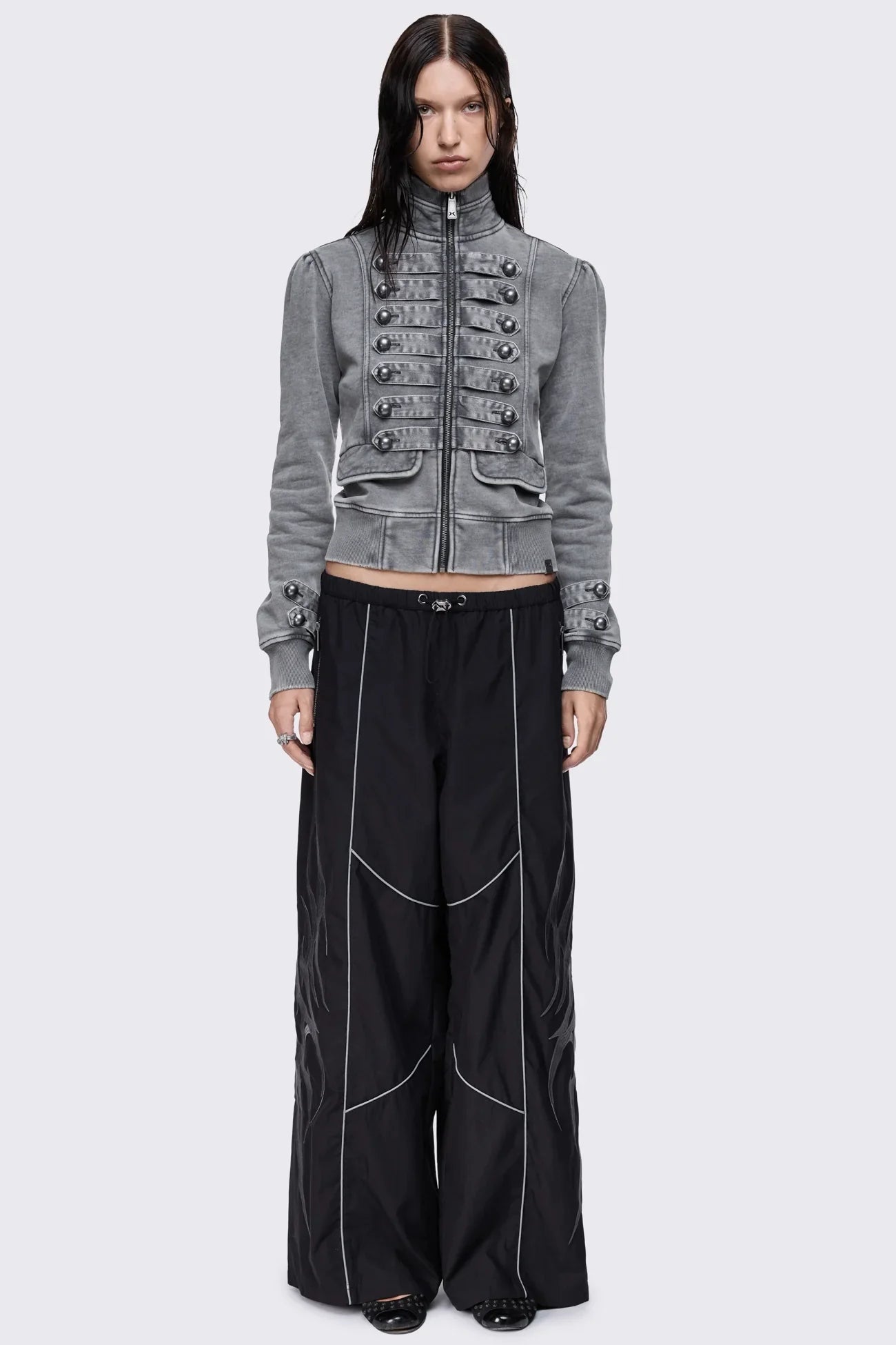 Void Black Sigil Graphic Tech Pants