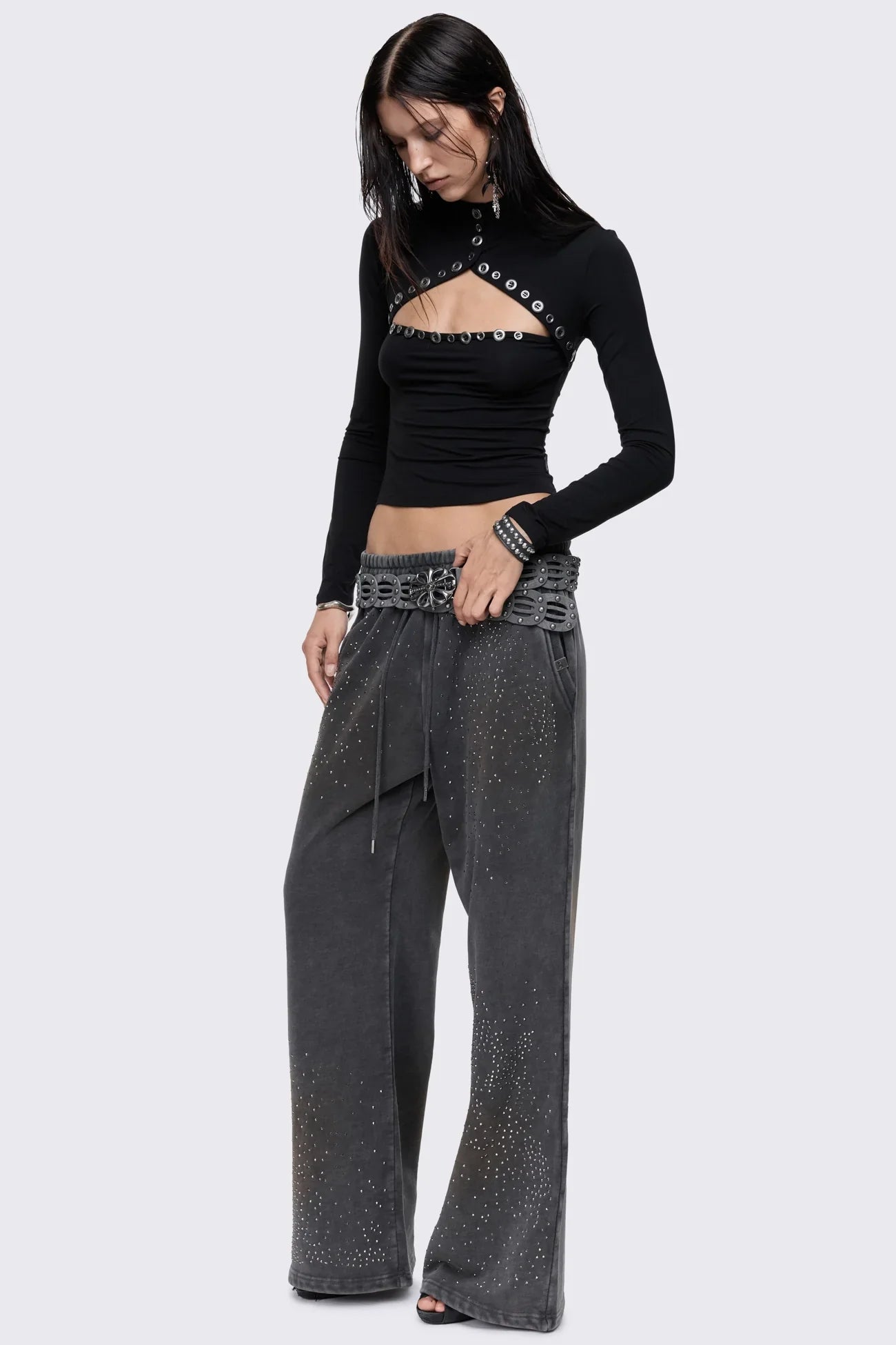 Shiloh Black Long Sleeve Top