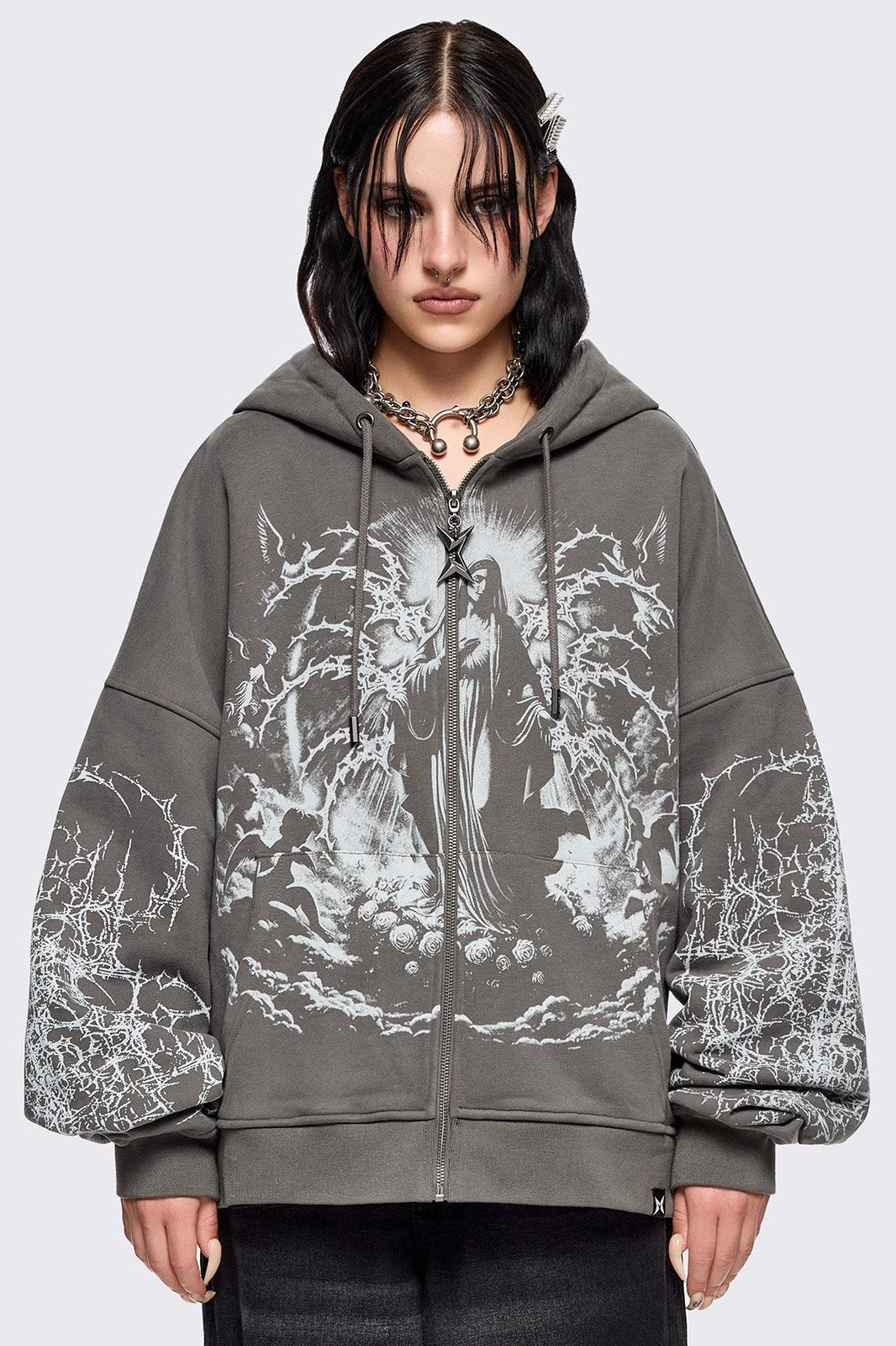 Ascension Grey Zip Up Hoodie