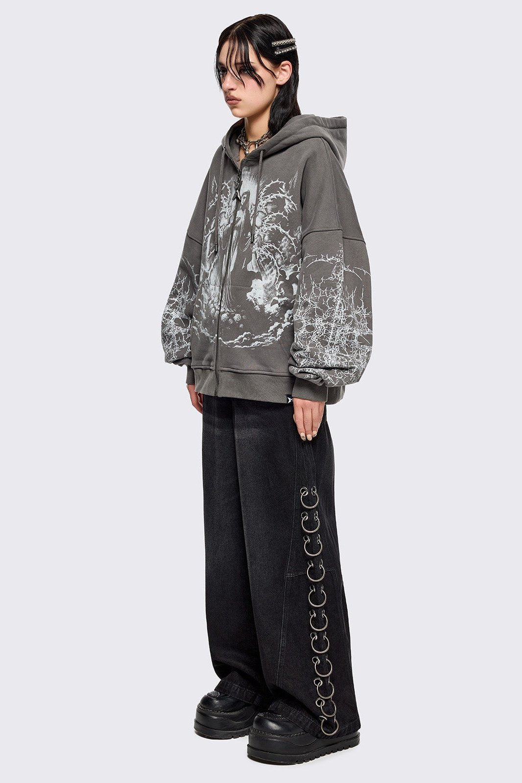 Ascension Grey Zip Up Hoodie