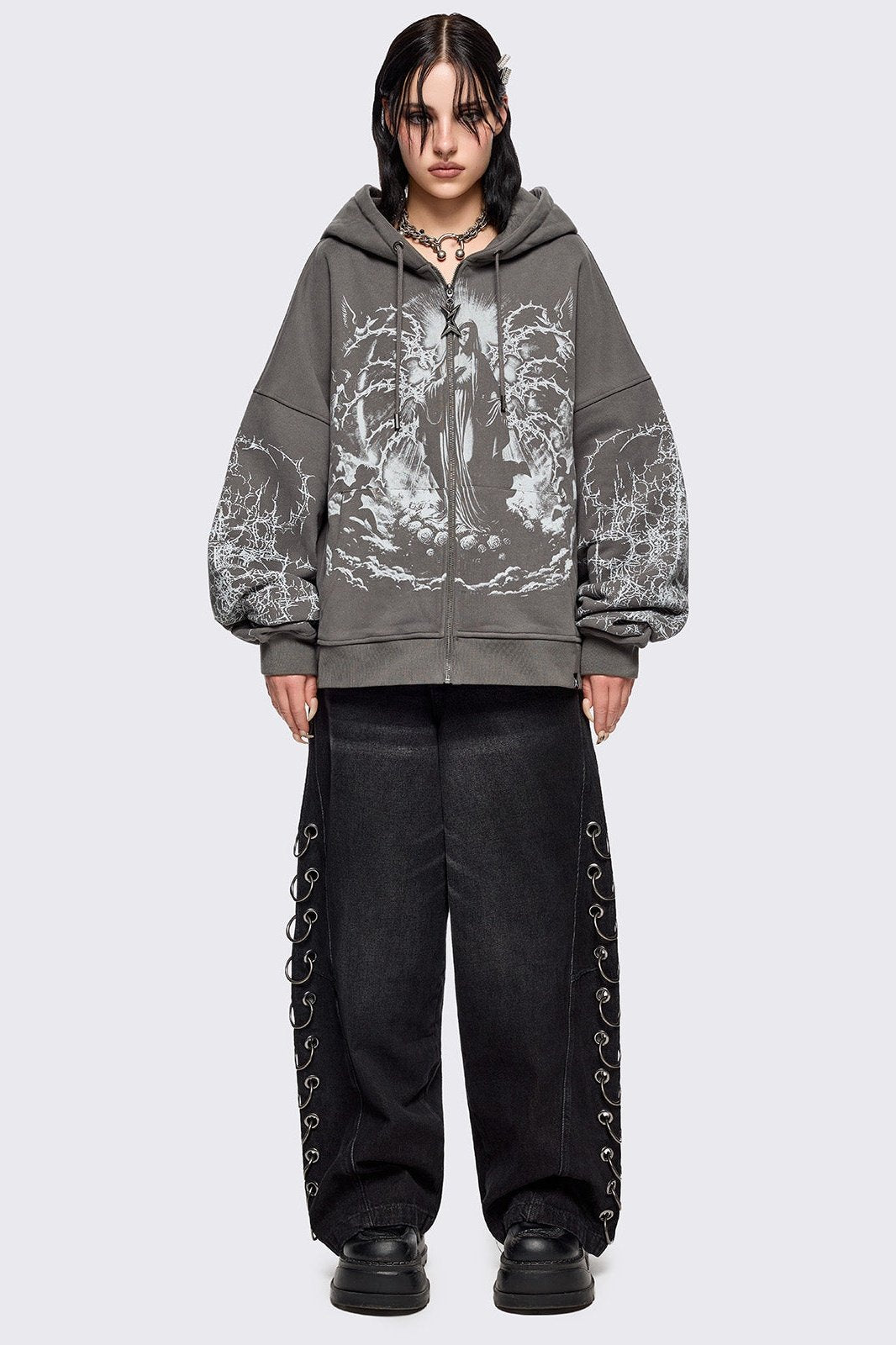 Ascension Grey Zip Up Hoodie