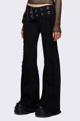 Gia Belted Flared Jeans