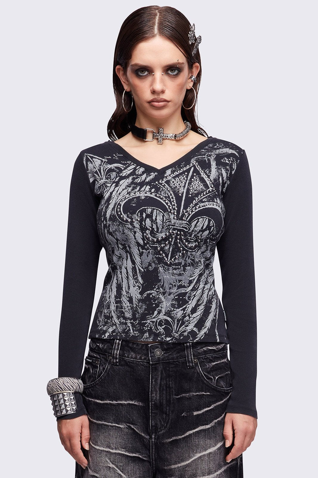 Fleur-de-lis Top