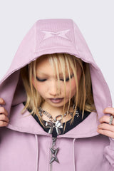 Mia Pink Zip Up Hoodie