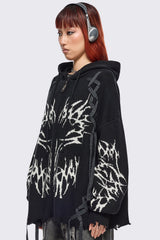 Abyx Knitted Zip-Up Hoodie