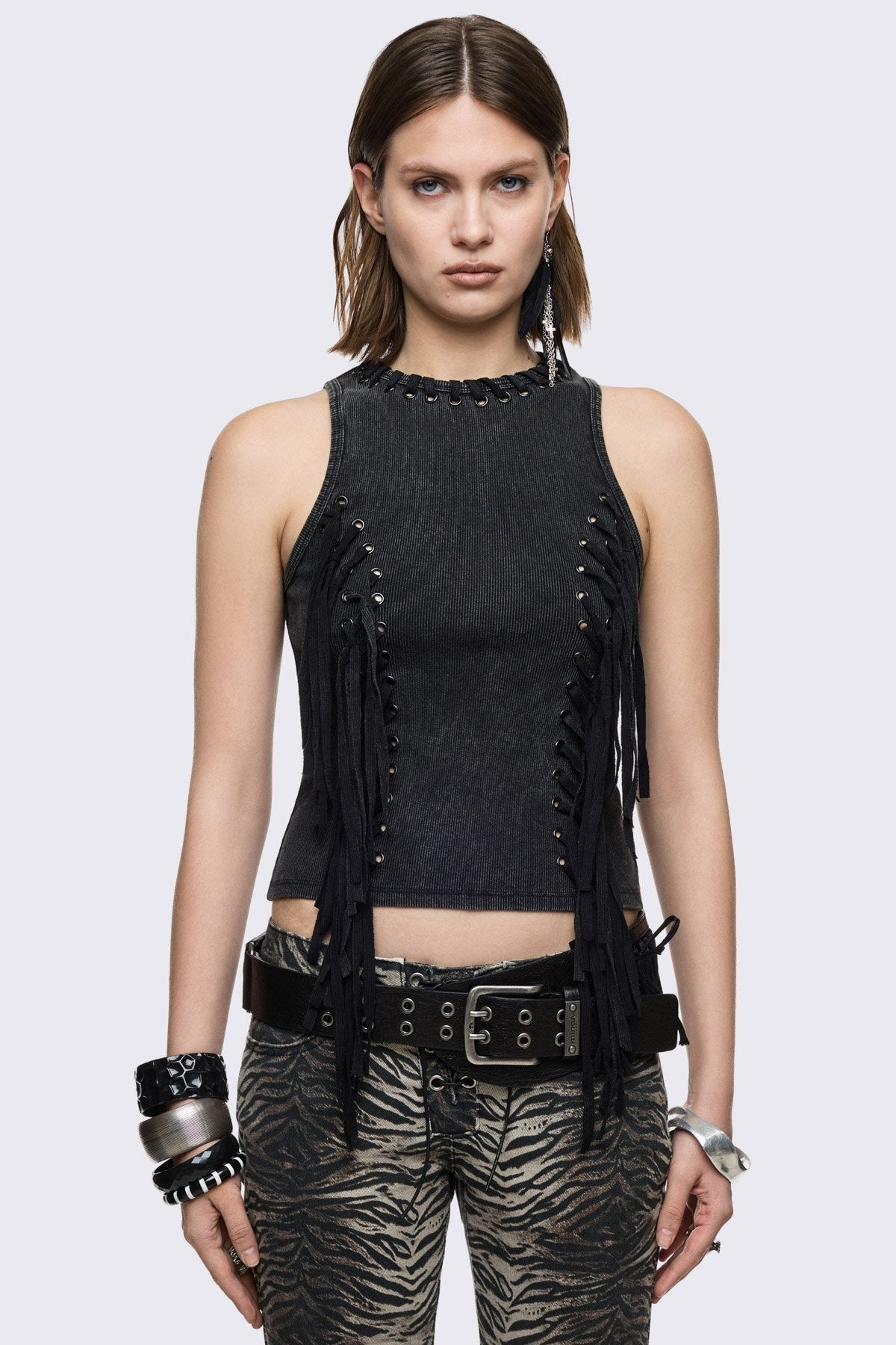 Anya Fringe Vest Top