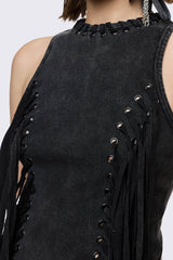 Anya Fringe Vest Top