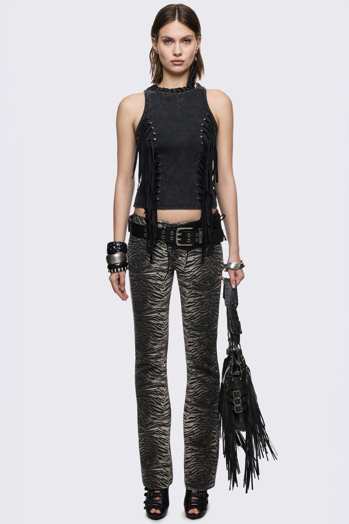 Anya Fringe Vest Top