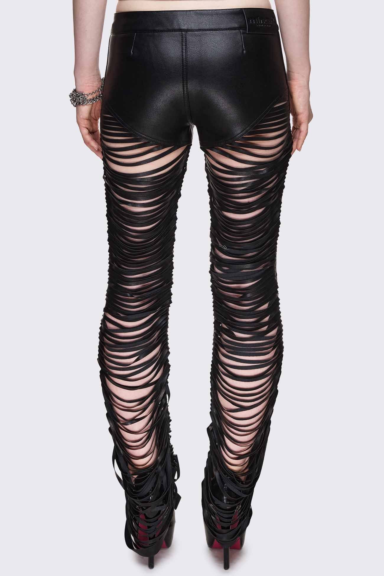 Bad Habits Slashed & Studded Pants
