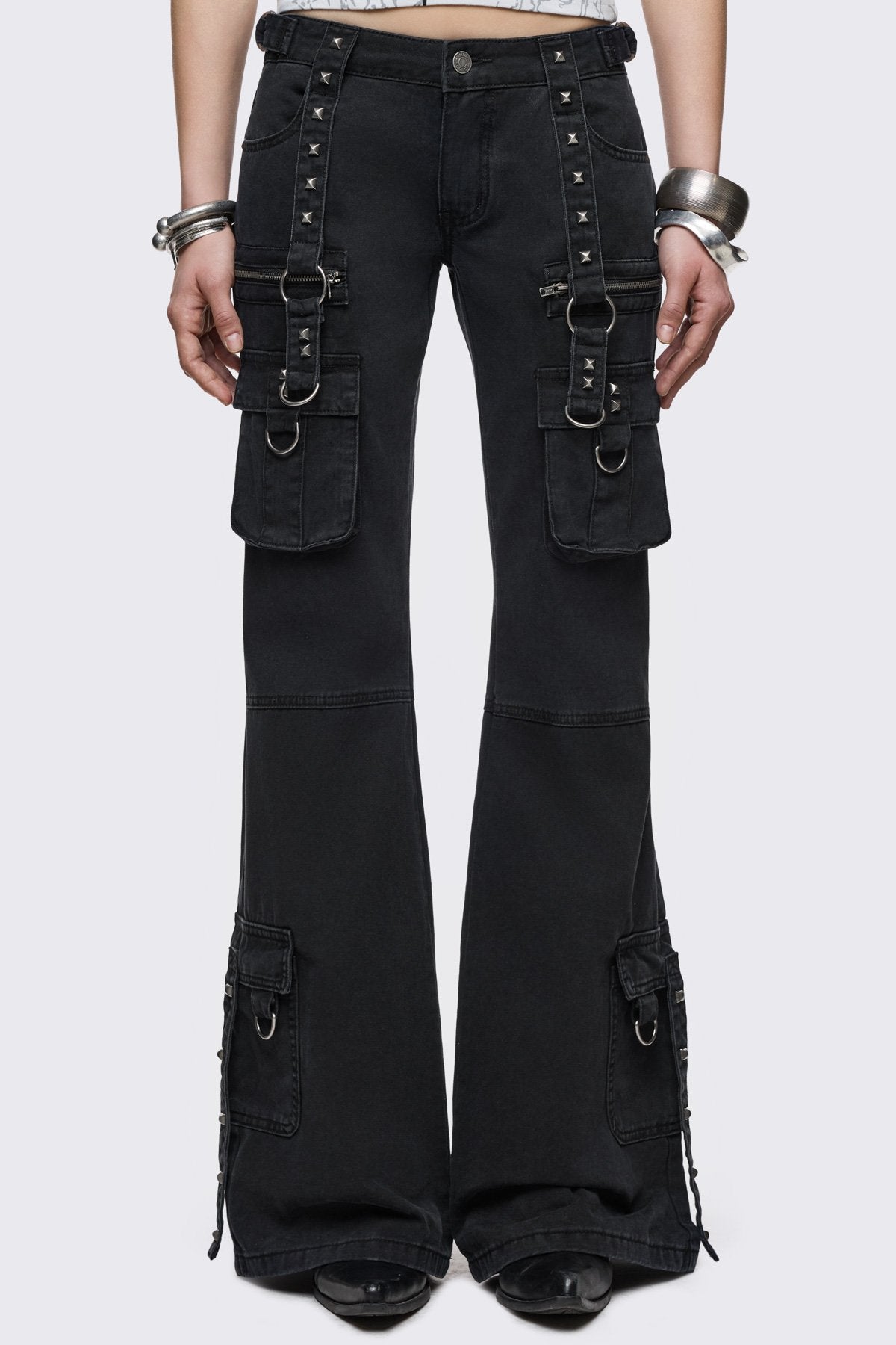Bruise Cargo Flared Jeans