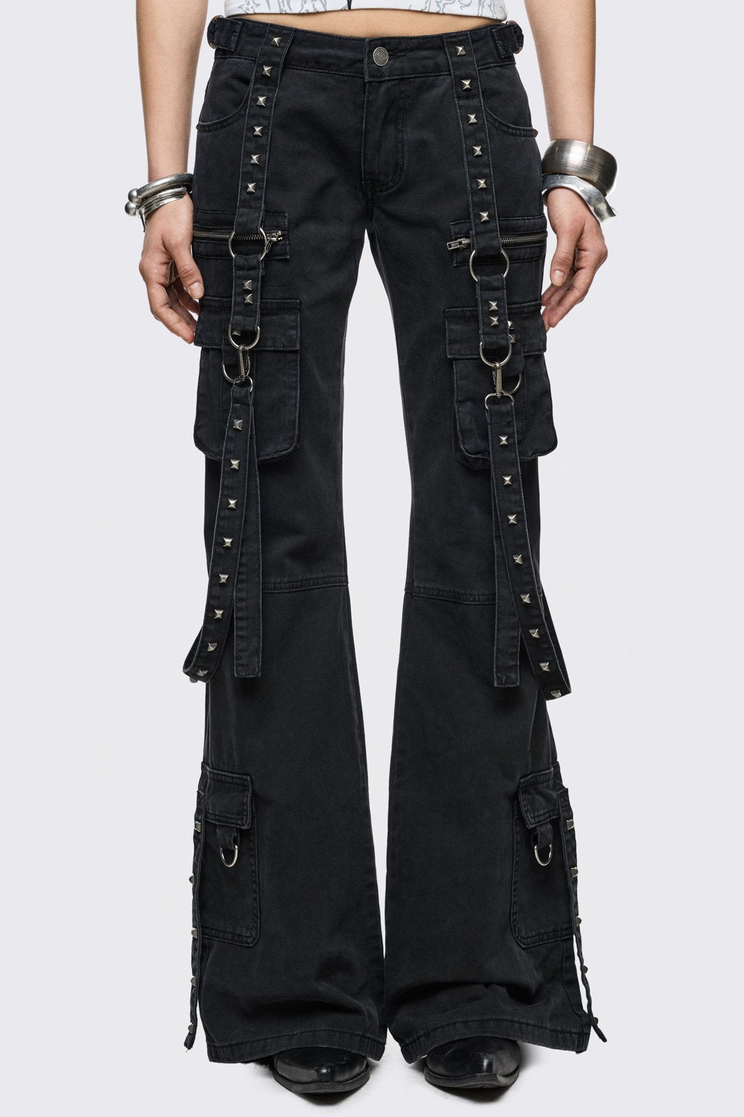 Bruise Cargo Flared Jeans