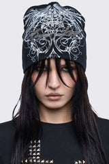 Chrome Angel Black Beanie