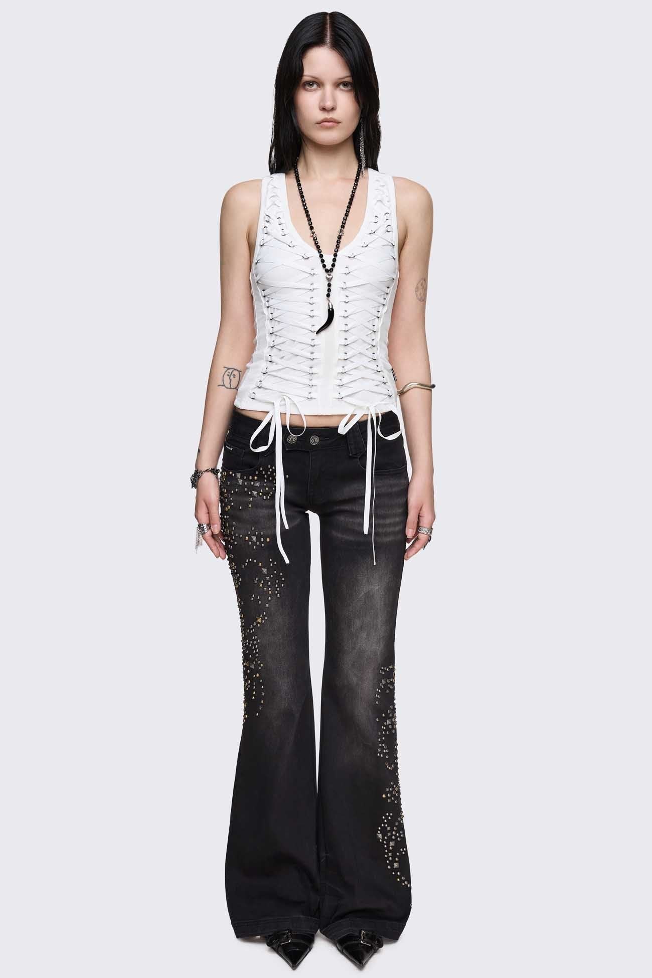 Courtney Lace-Up Top