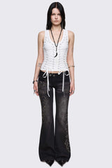 Courtney Lace-Up Top