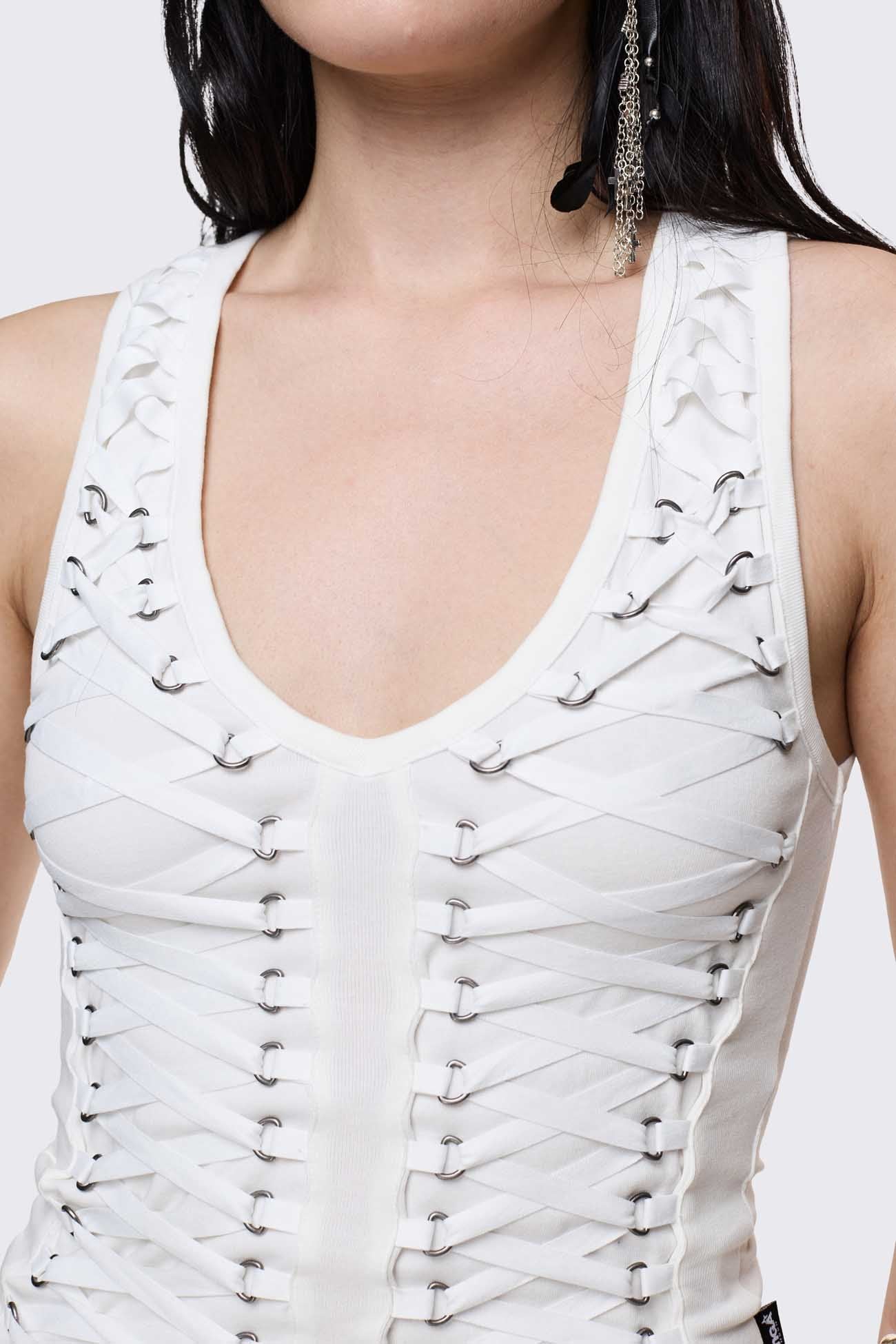 Courtney Lace-Up Top