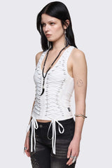 Courtney Lace-Up Top