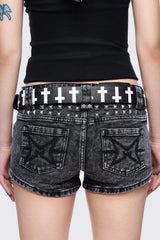 Crossed Out Buckle Belt