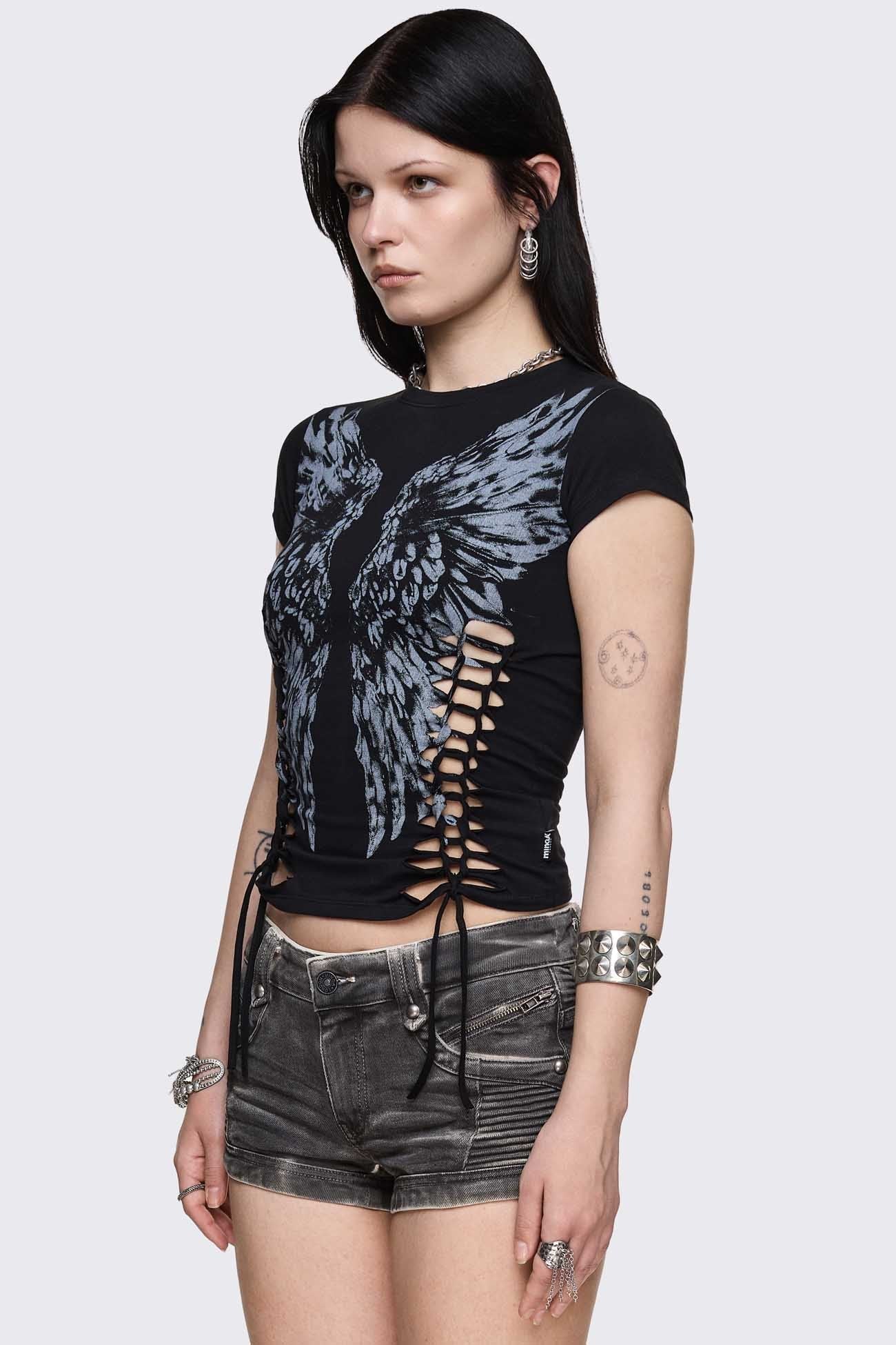 Dynasty Cut-Out Baby Tee