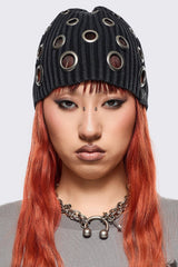 Elektra Black Beanie