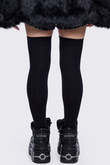Fallen Angel Black Thigh Highs