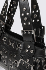 Fern Studded Fringe Shoulder Bag