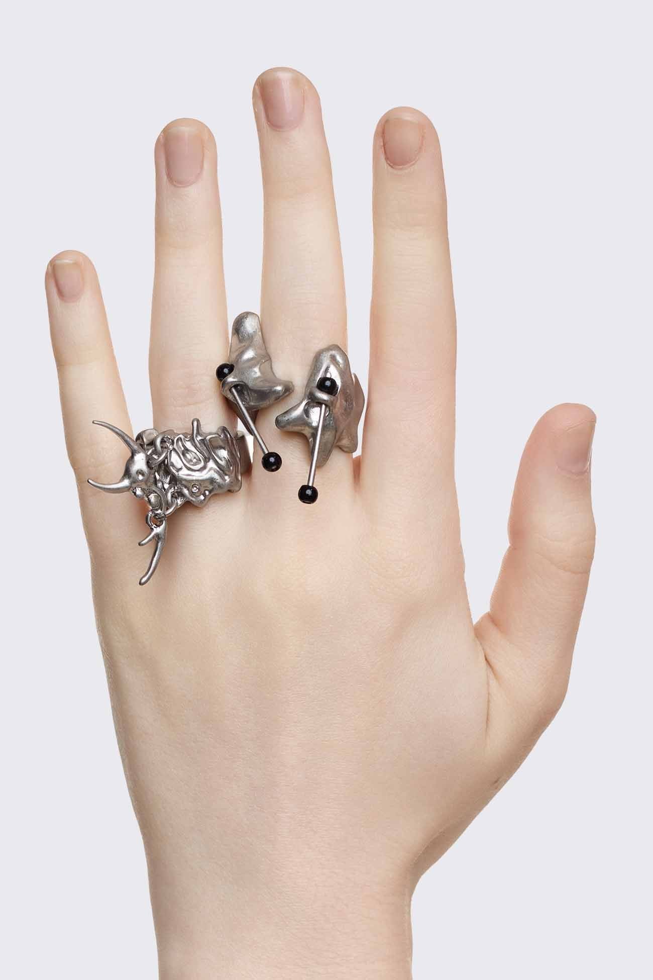 Glassy Ring Set
