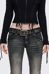 Hammered Buckle Belt