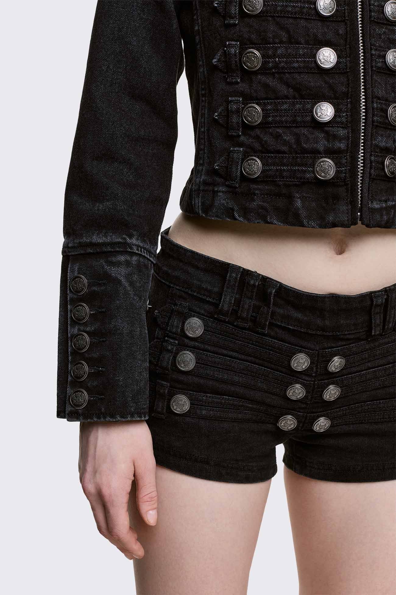 Hilda Military Denim Jacket
