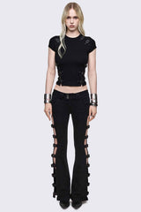 Imogen Buckle Flared Jeans